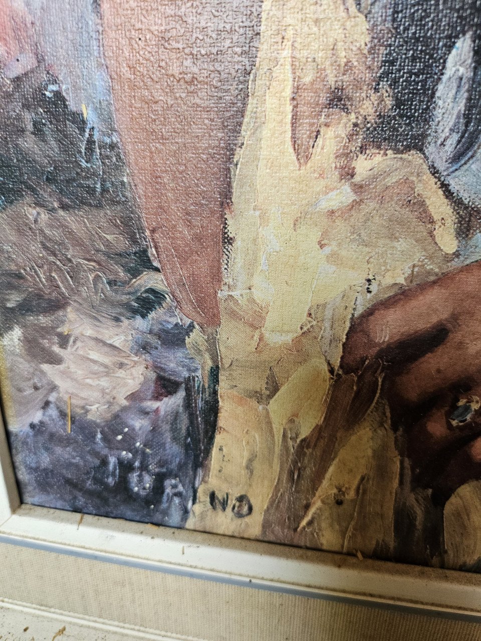 Schilderij zigeunerin vintage retro