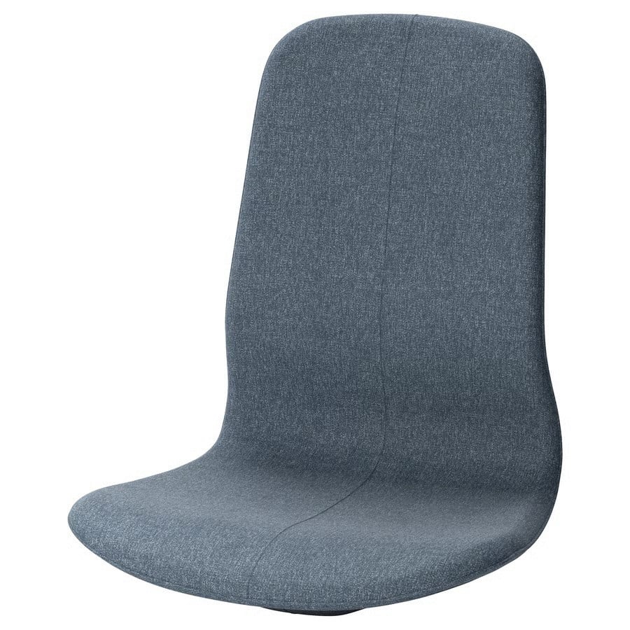 2x zitting IKEA LÅNGFJÄLL met hoge rugleuning, blauw