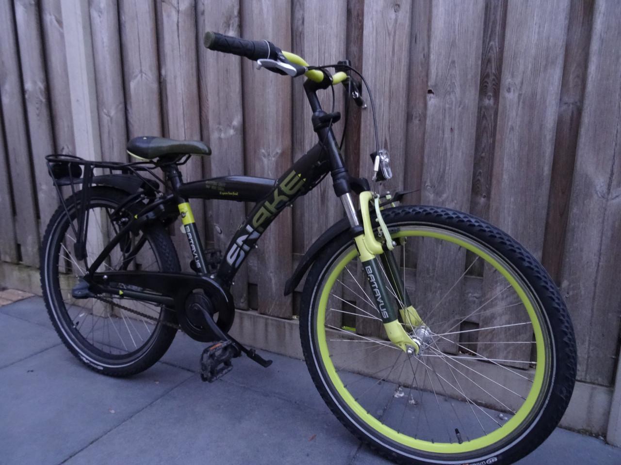 🌿 Batavus Snake Jongensfiets – 24 inch | Groen 💚
