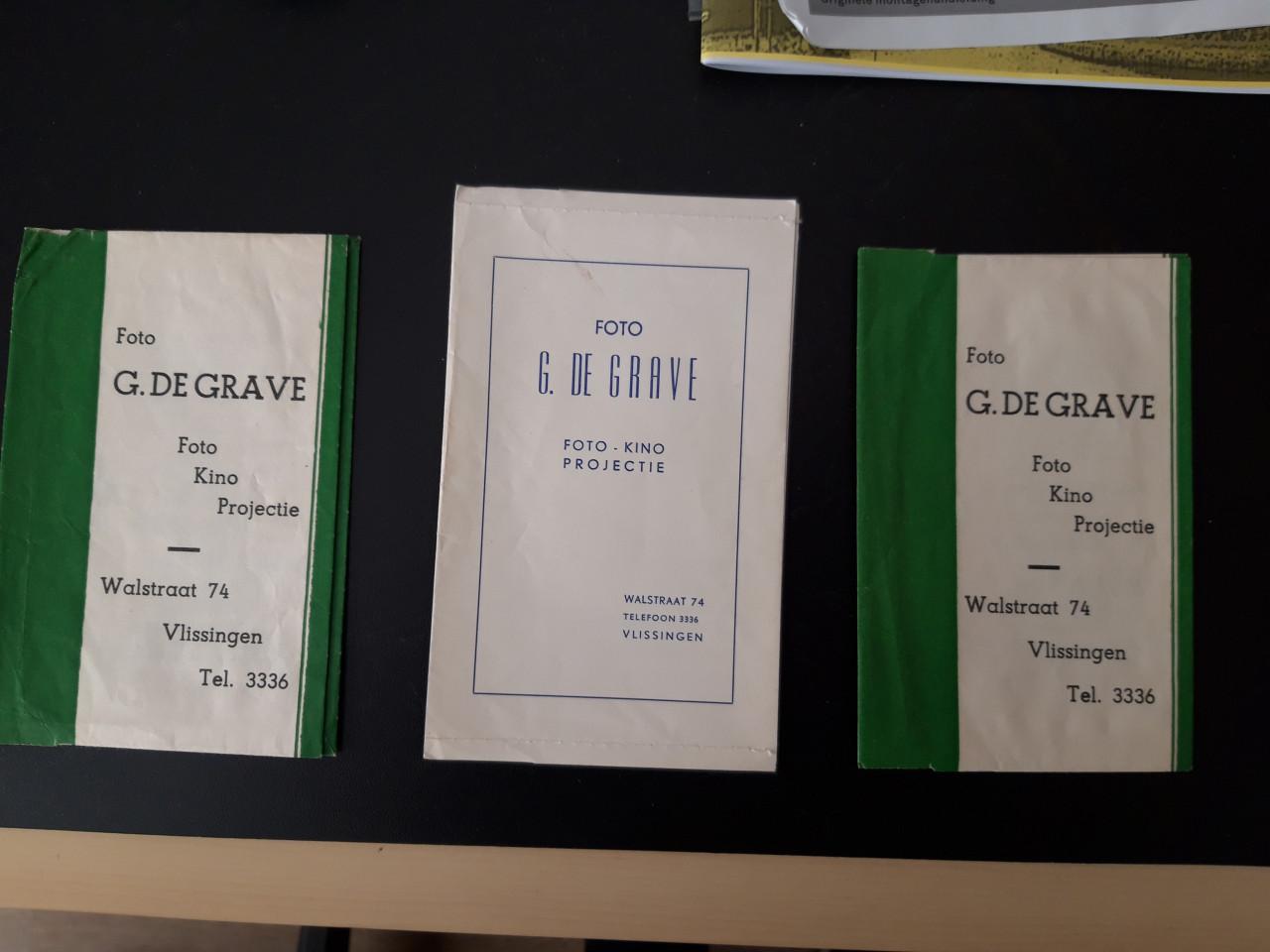 Fotomapjes Foto G. de Grave en A.W. Verschoore