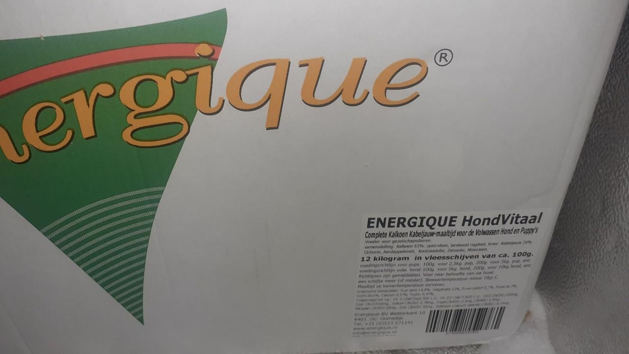 12 kg KVV Kalkoen + Kabeljauw, diepvriesvoer voor hond