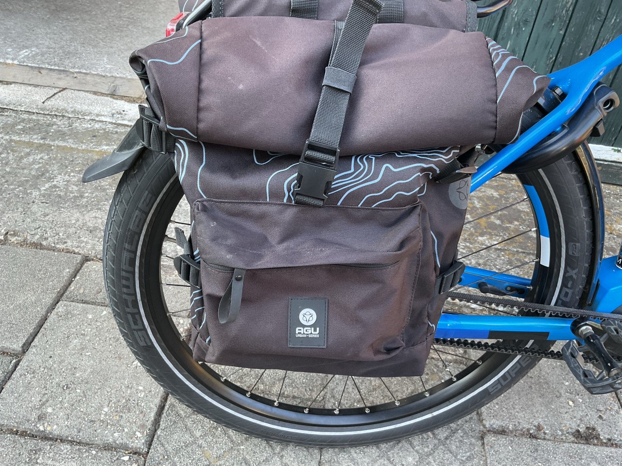 Dubbele fietstassen waterafstotend Agu