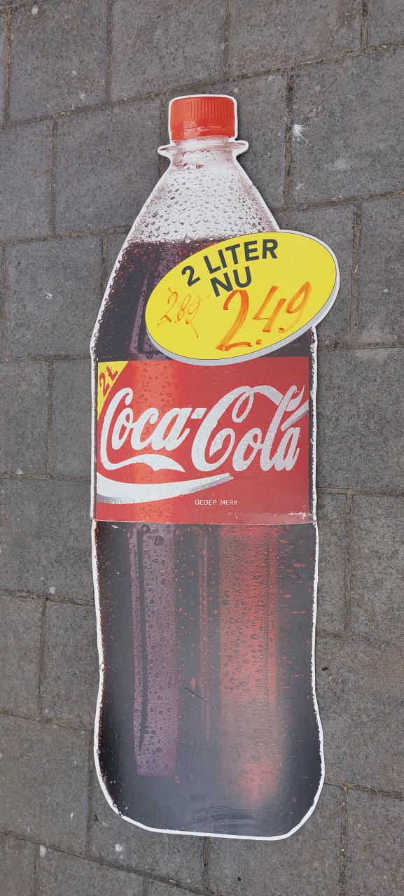 Reclame Coca Cola fles display