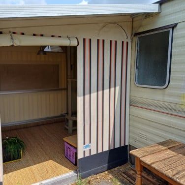 Aanbouw voor caravan