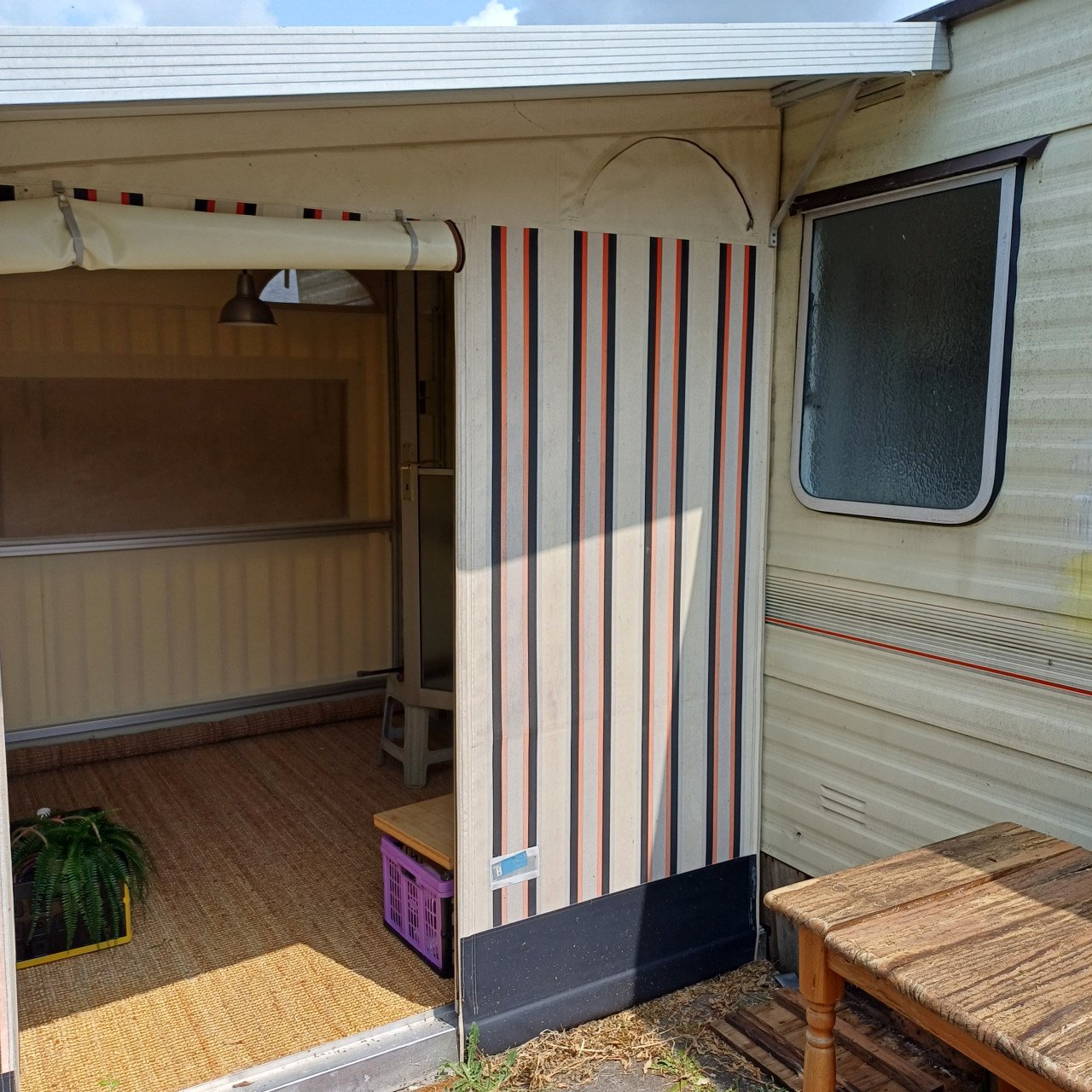 Aanbouw voor caravan