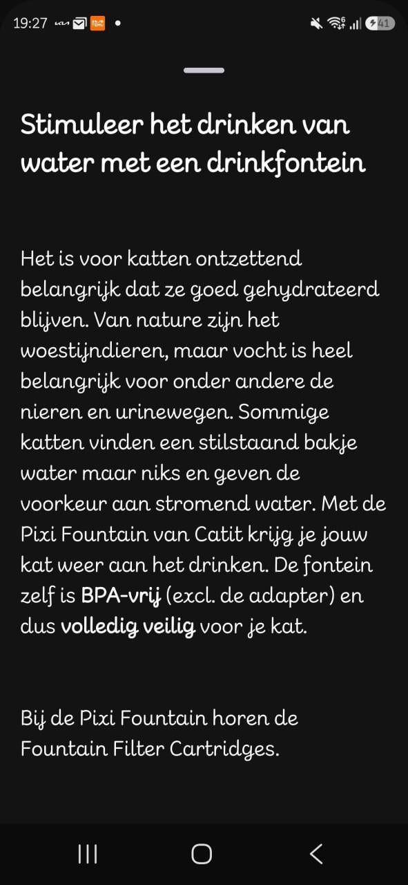 Catit drinkfontein