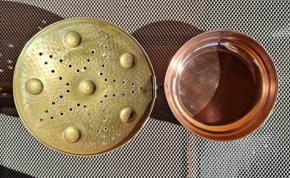 Oude Koperen Bedpan Origineel