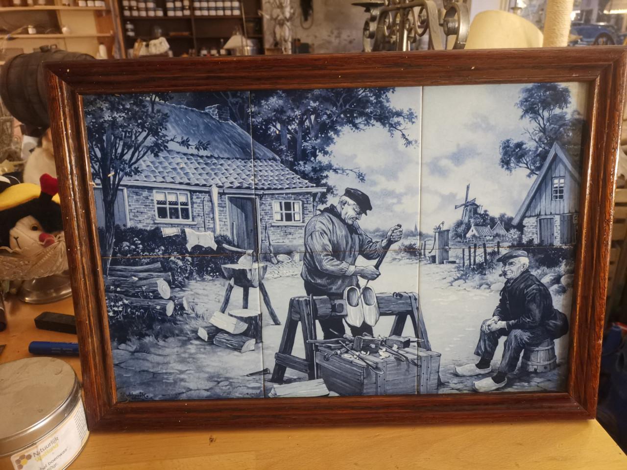 Zeer mooi decoeatie (wand) tegel tableau