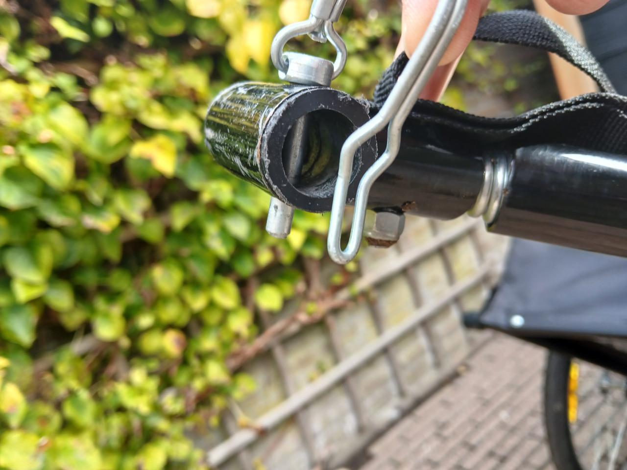 Fietskar met afdekhoes