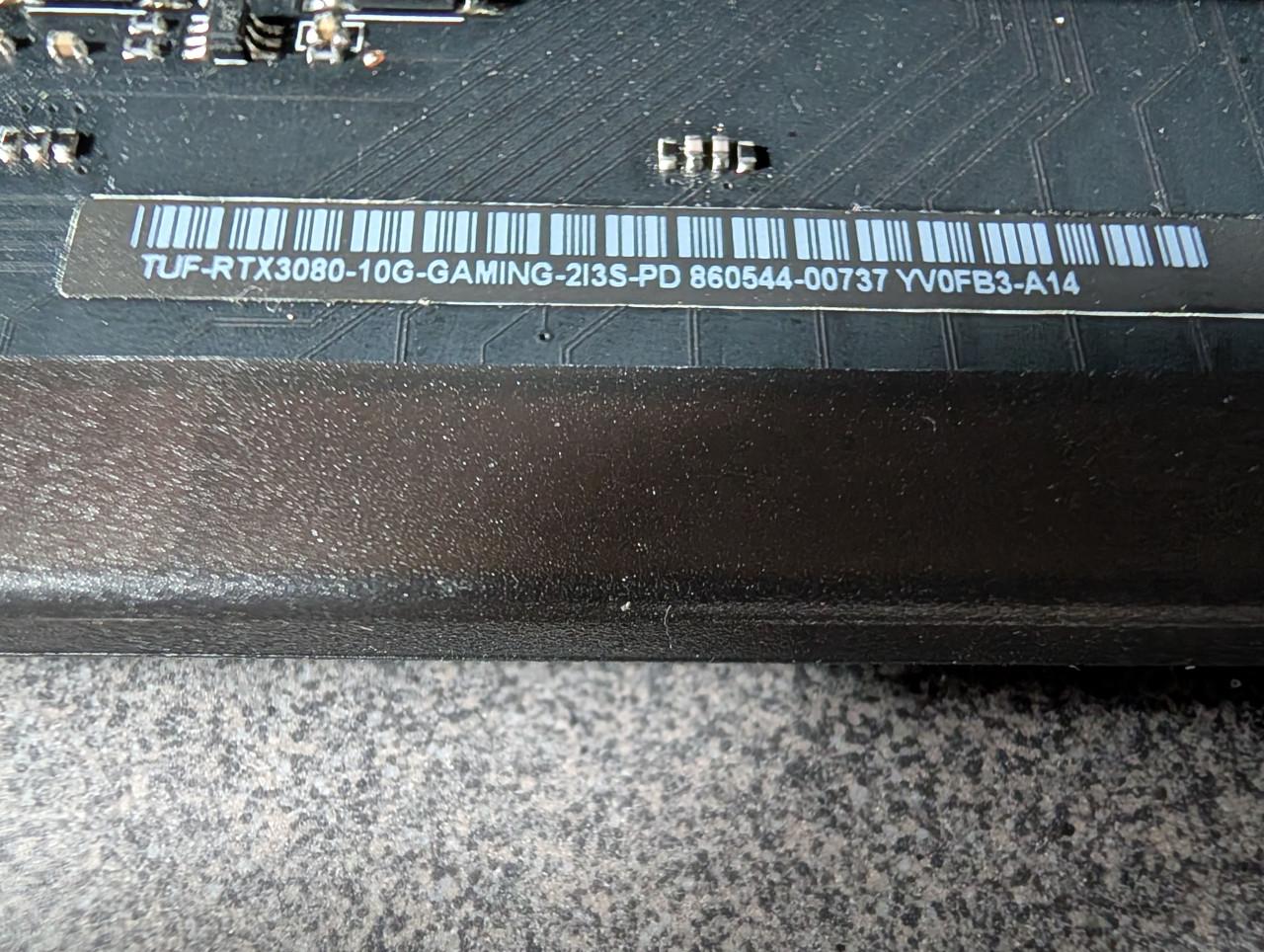 Asus Tuf NVIDIA Geforce RTX 3080 10Gb