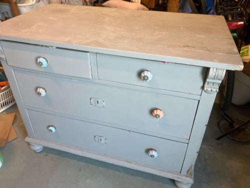 Grenen laden kast