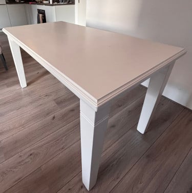 Massief houten eettafel
