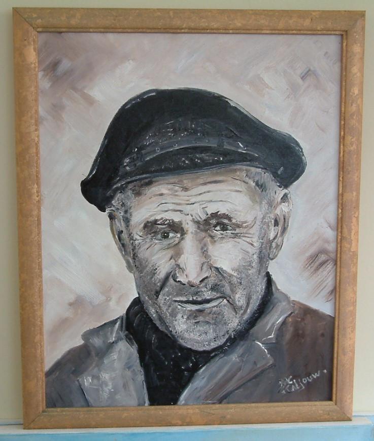 Portretten  40 x50 cm Jac Caljouw Arnemuiden schilderijen