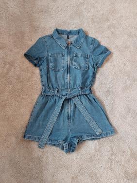 Korte spijker jumpsuit