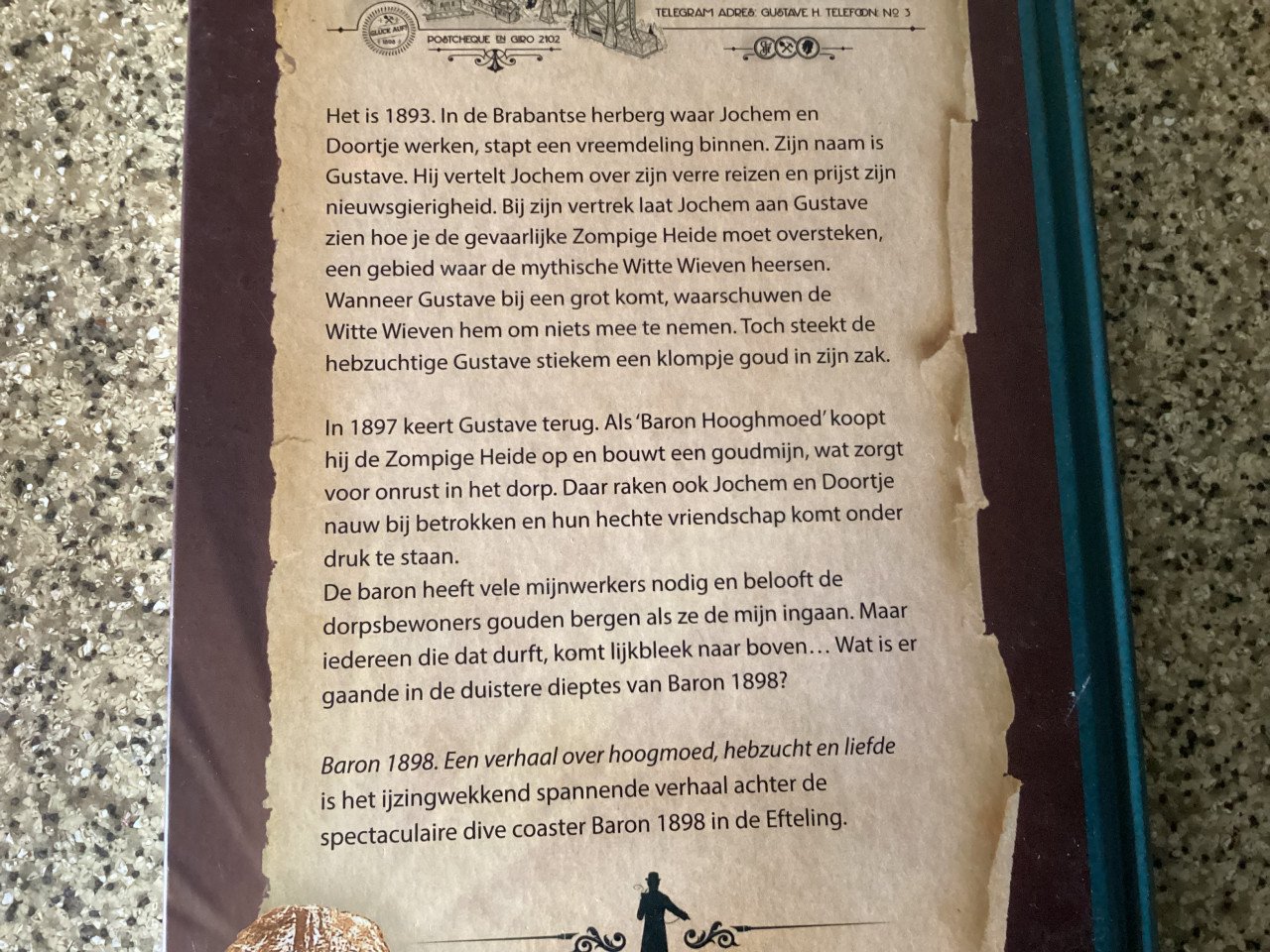 Baron 1898.   Jacques Vriens.    Efteling.       Harde kaft.   Z.g.a.n.