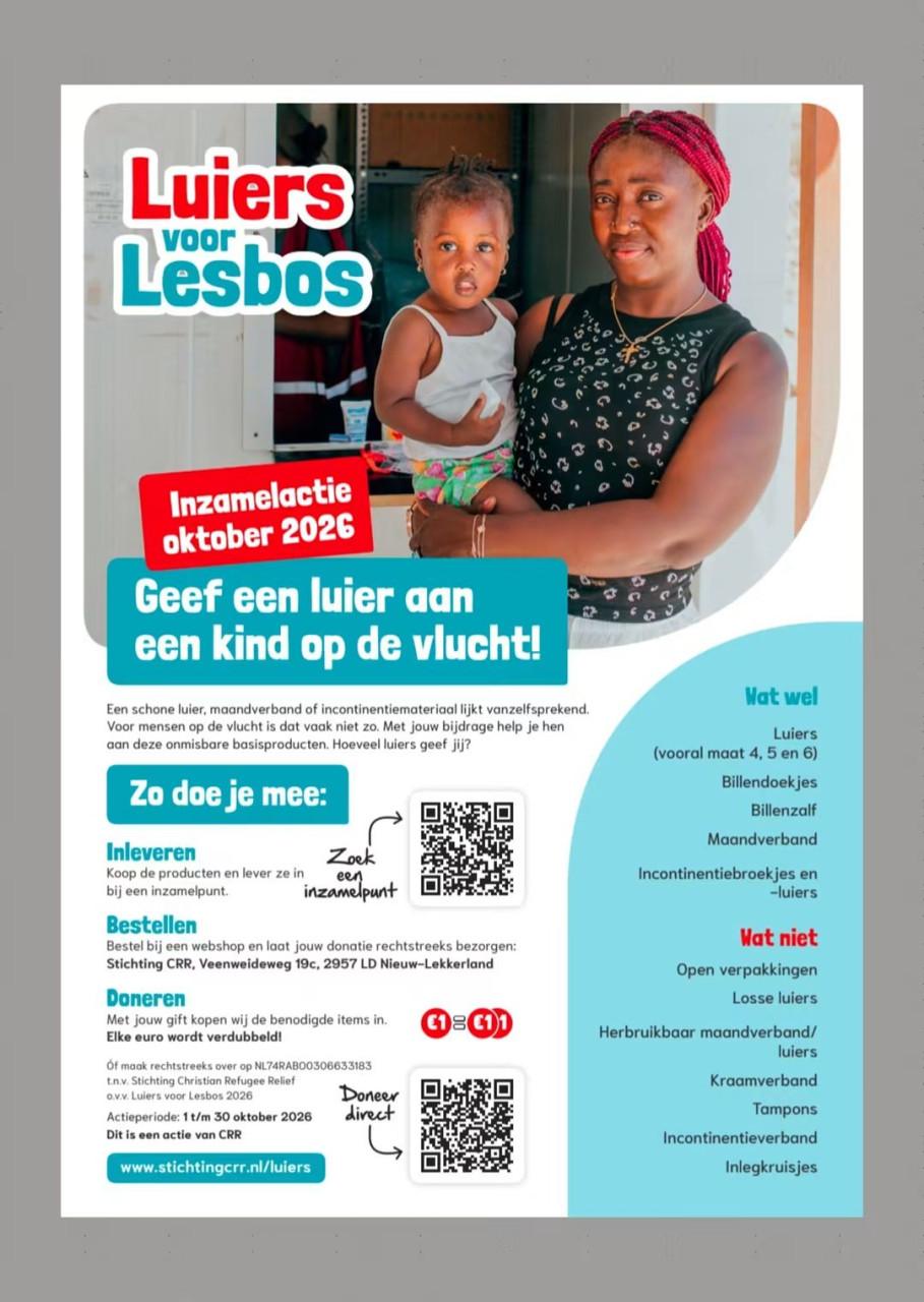 Inzamelactie Hygiënemateriaal