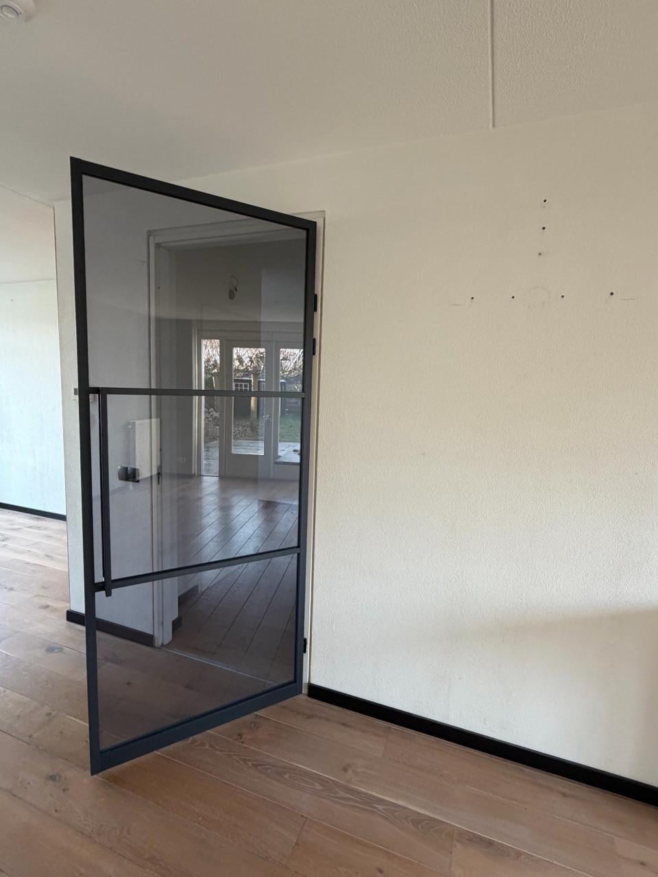 Glazendeur zwart 231.5 x 93