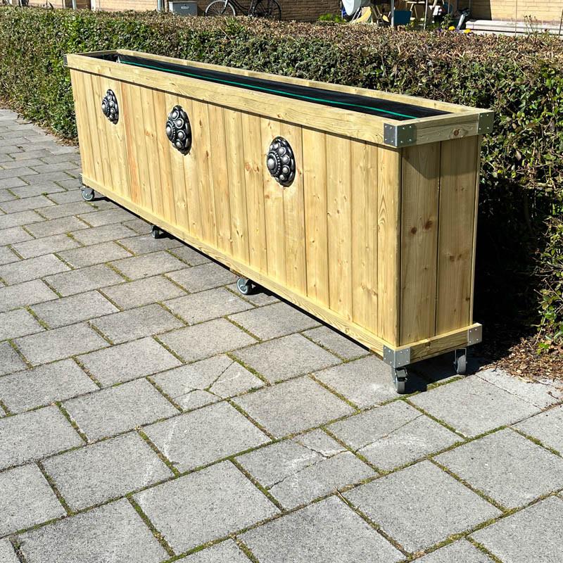 Zeeuwse knop bloembakken projecten ter inspiraties L300 x B35 x H85