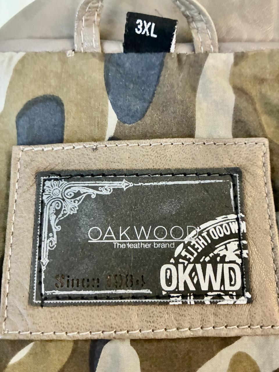 Stoer leren jack (Oakwood)