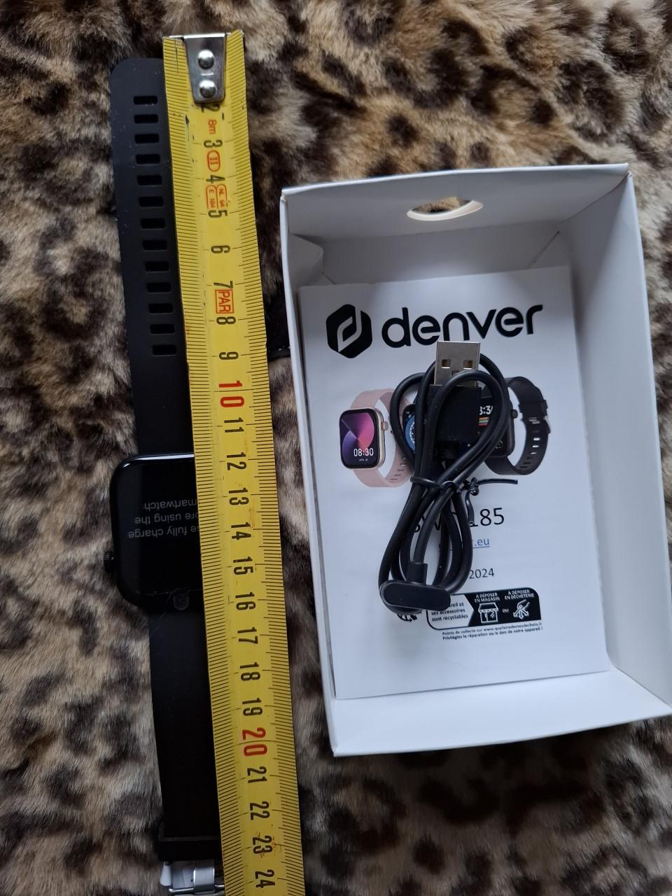 Denver Smartwatch - zwart SWC185B. met belfunctie  Nieuw in doos