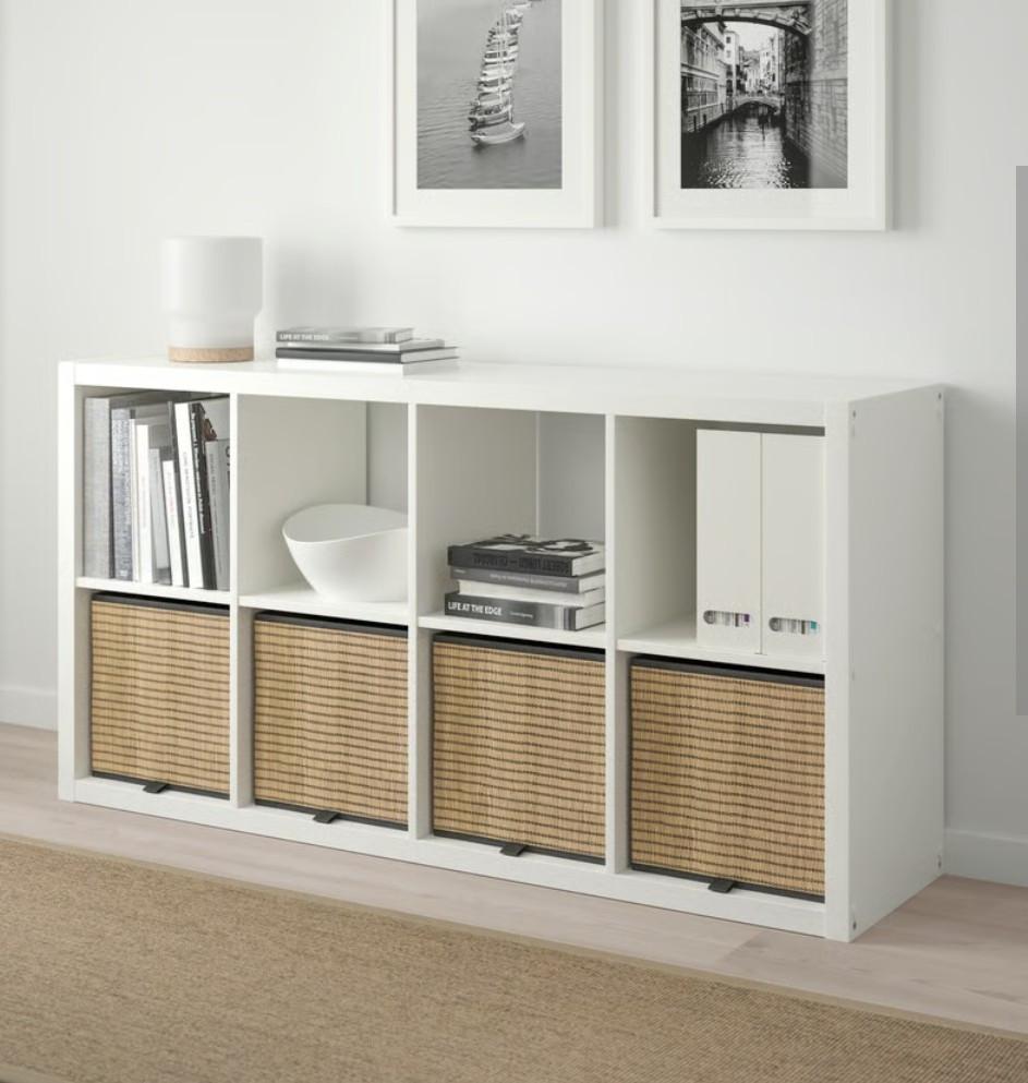 2 Bamboe Ikea opbergboxen