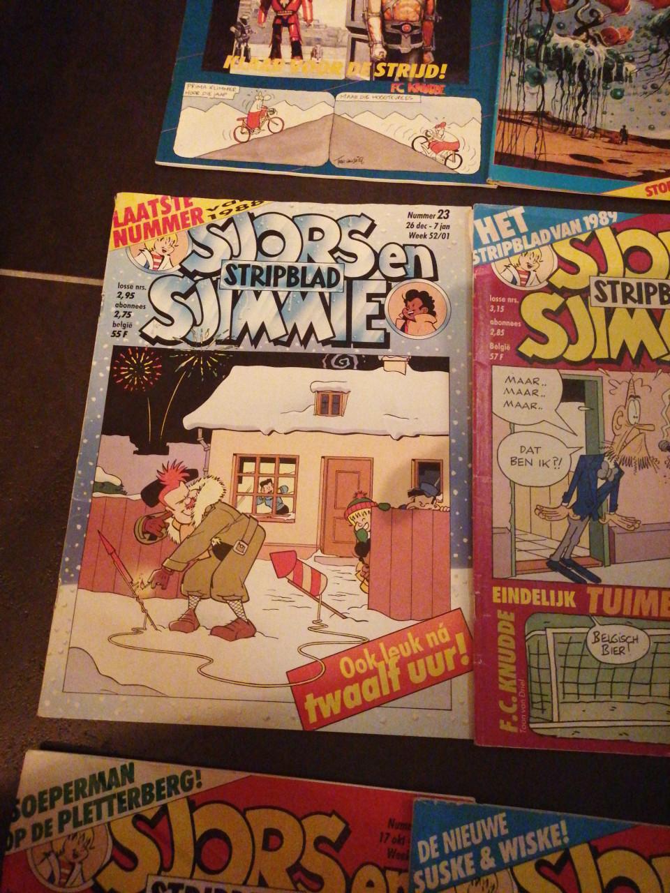 16 x Sjors en Sjimmie 1988, 1989,1991