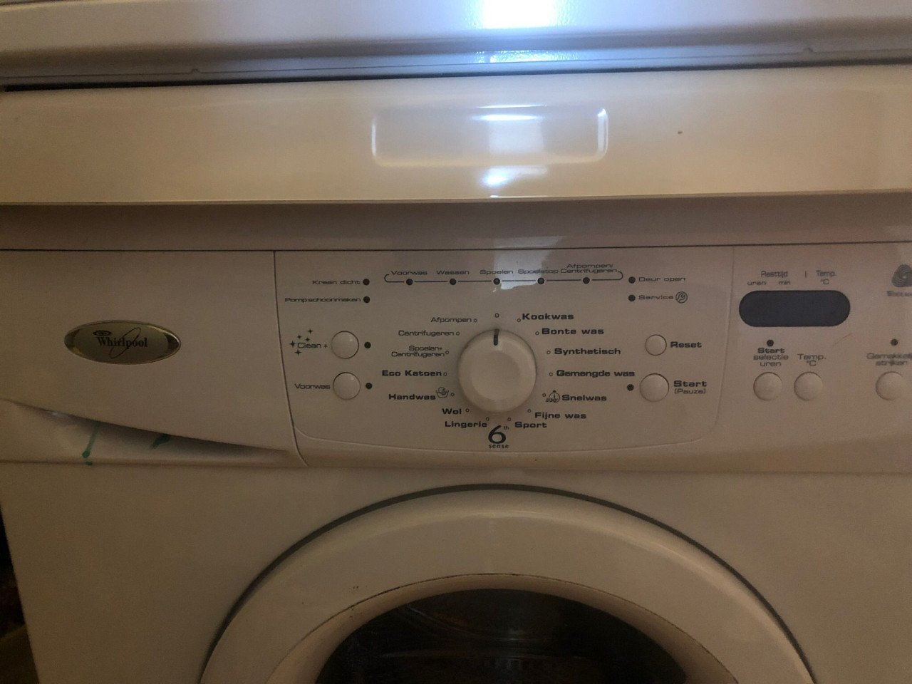 Wasmachine met droger