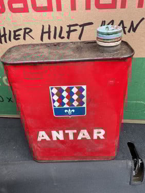 Vintage Antar olieblik