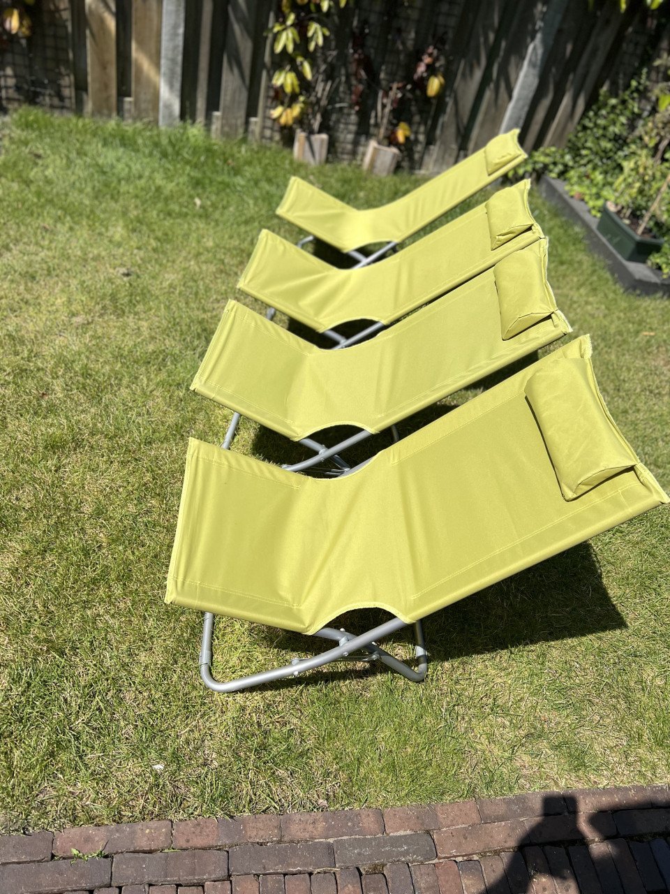 Camping strand stoelen set van 4 strandstoelen