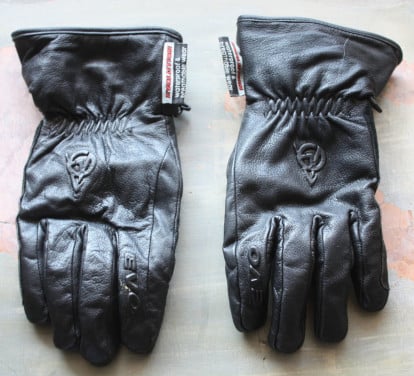 Evolution lederen motorhandschoenen-maat L