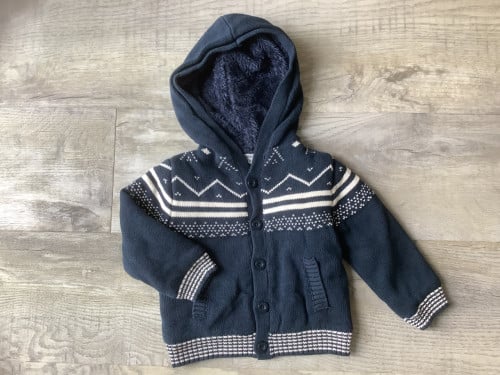 Noppies Vest/Jasje - maat 80 - Teddy Voering