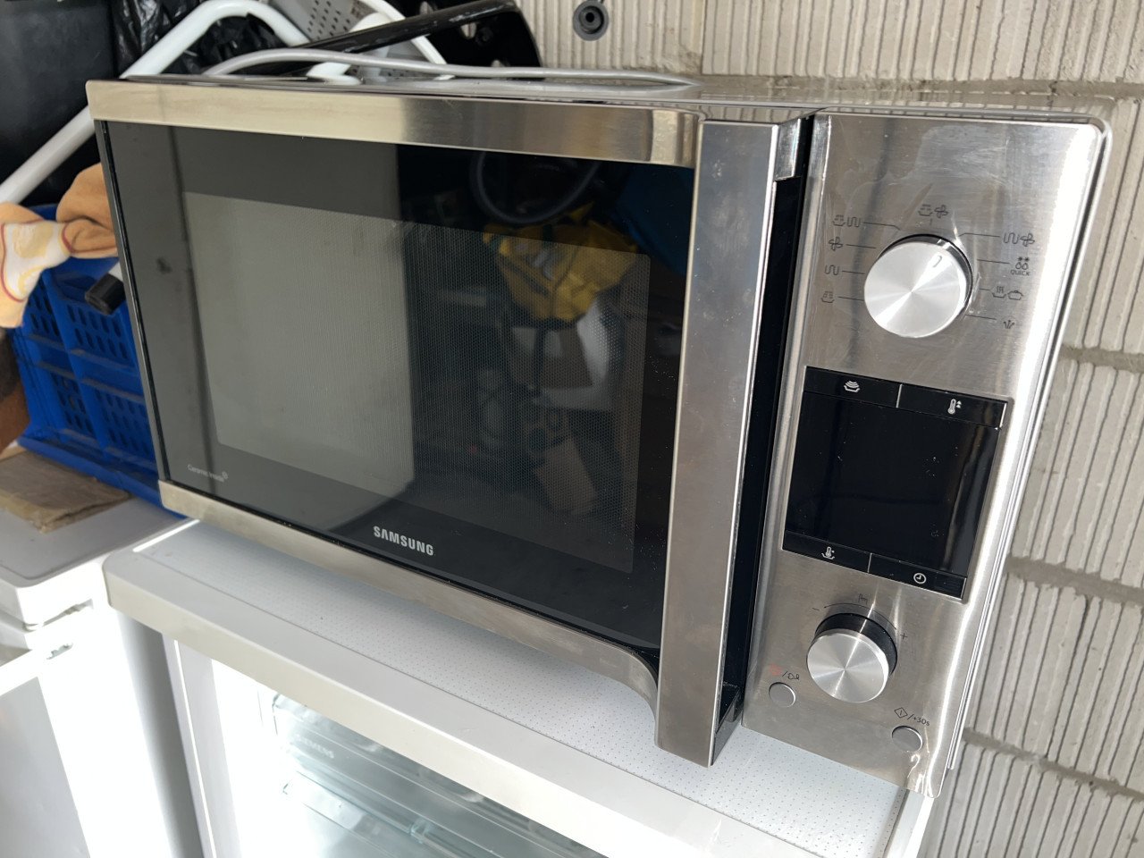Nieuwe Samsung MC457TGRCSREN combi Magnetron oven 60 cm. Breed 45 liter