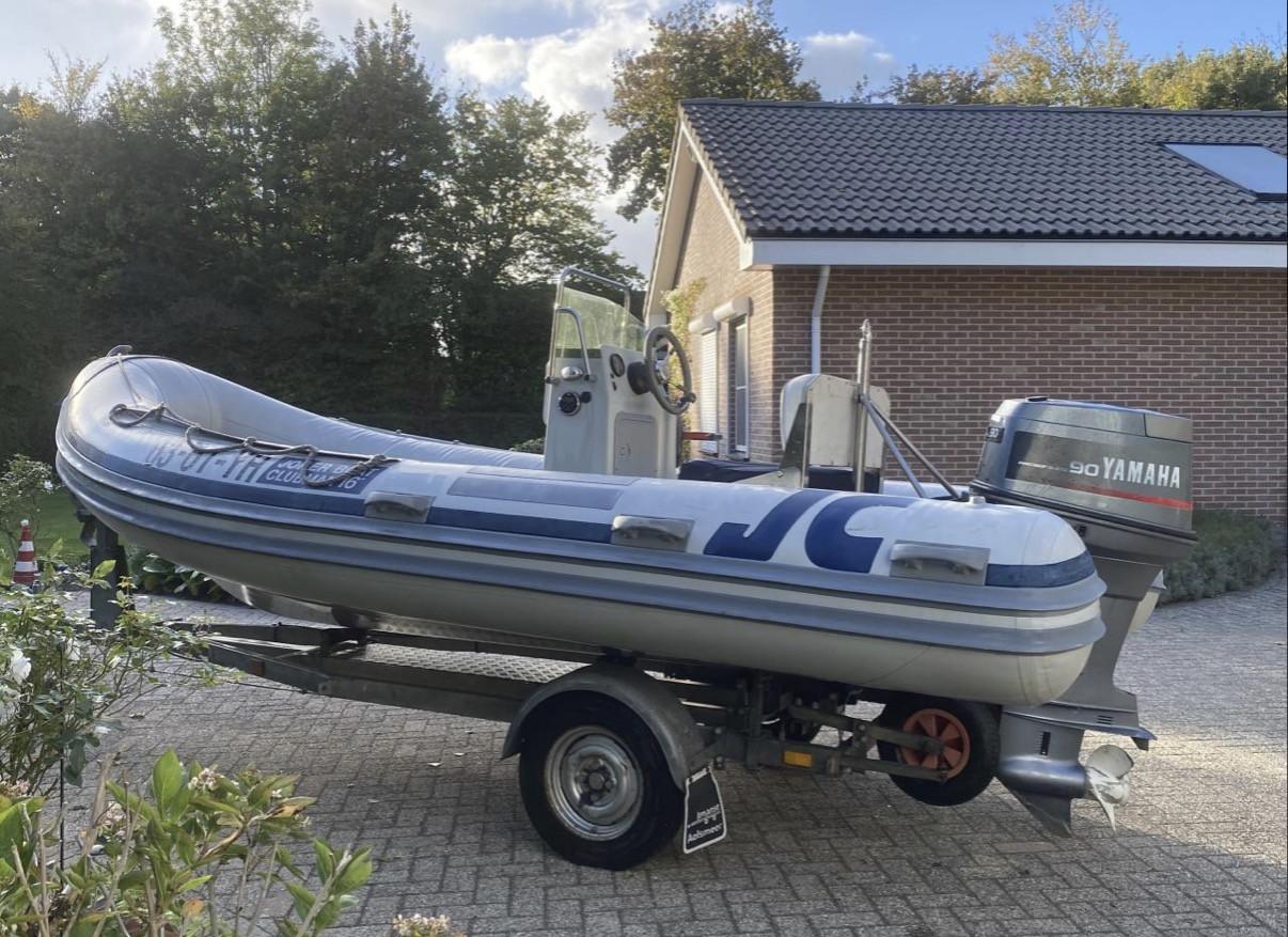 Rubberboot clubman 16 470l Yamaha 90 pk hypalon  complete set