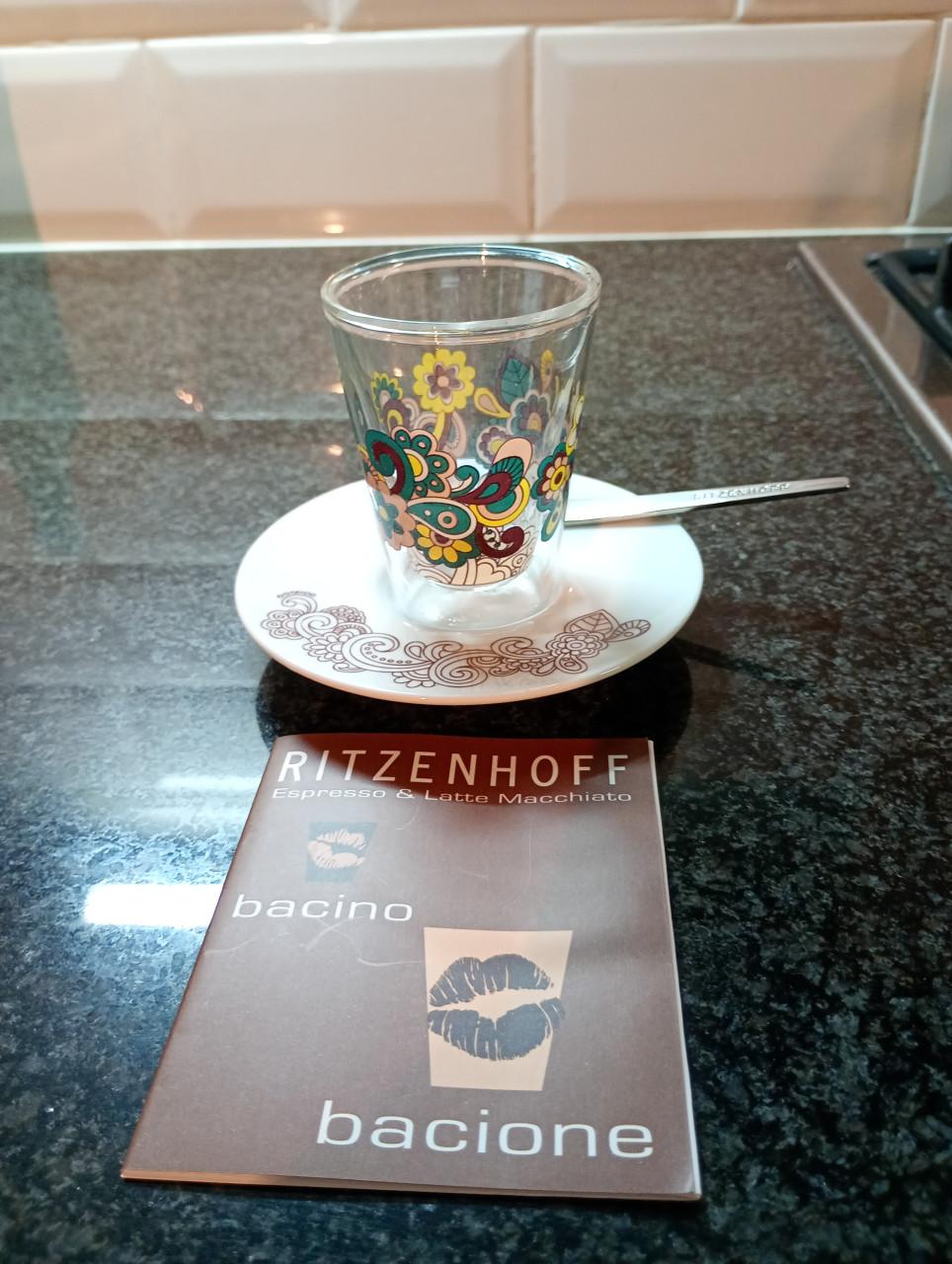 RITZENHOFF Espresso glas met bordje en lepeltje