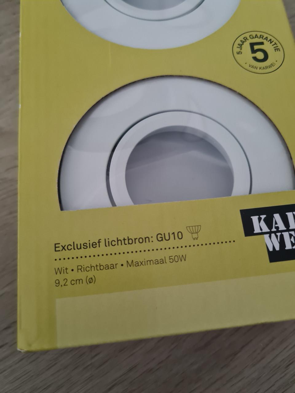 Inbouwspots wit Nieuw!