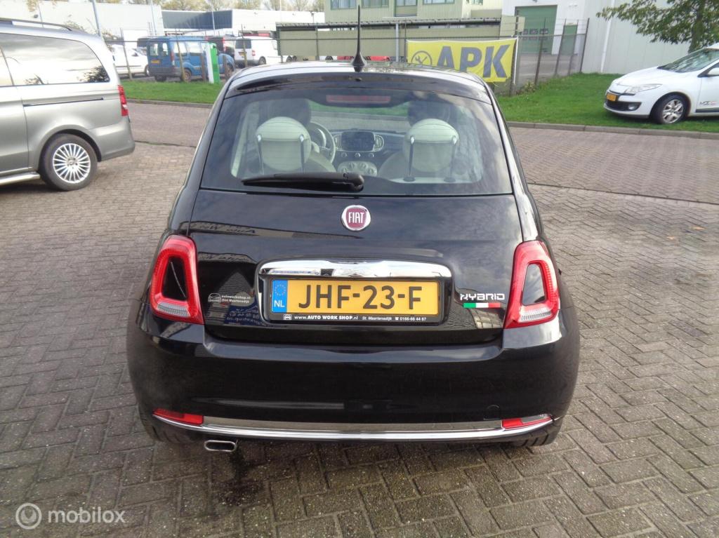 Fiat 500 1.0 hybrid lounge/big navi/carplay/dab/airco/cruise/lm velgen/1st 