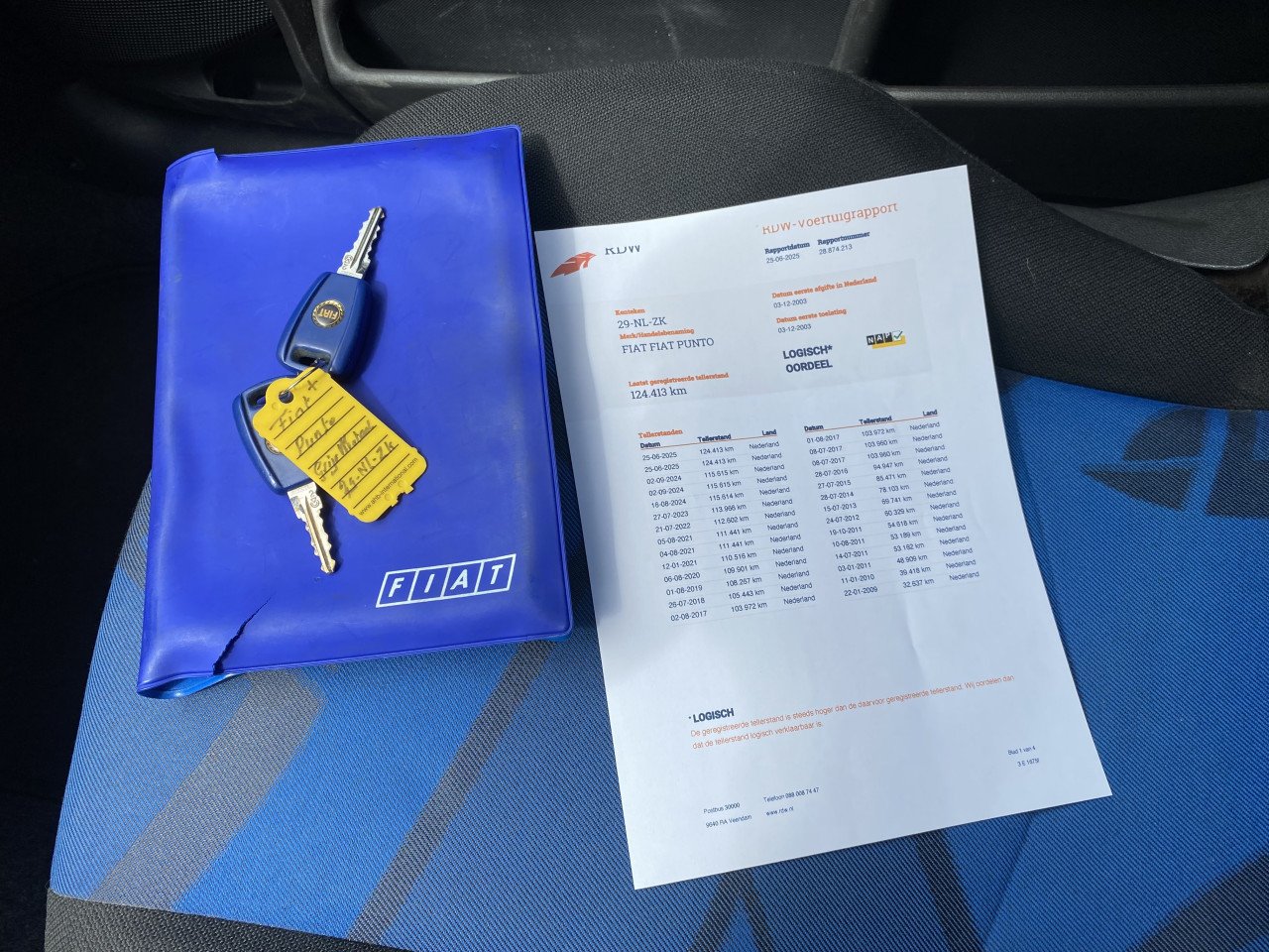 Fiat Punto 1.2 16V 3DR 2003 Grijs | NAP | NIEUWE APK!