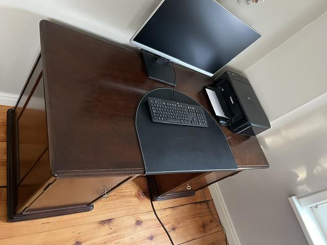Bureau authentiek klassiek bruin hout