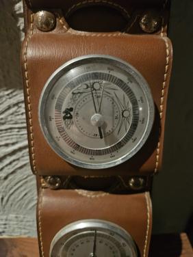 Vintage Weerstation met Barometer, Hygrometer, Thermometer