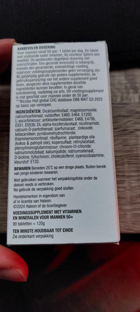 Haleon Multivitaminen-Multimineralen 90 tabletten.