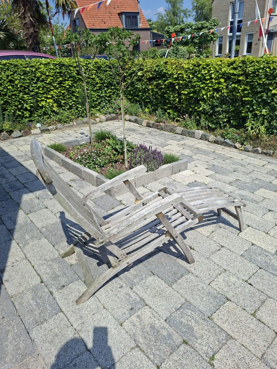 1x Deckchair / ligstoel