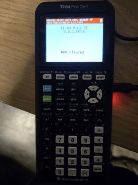 Texas Instruments TI-84 Plus CE-T grafische rekenmachine.
