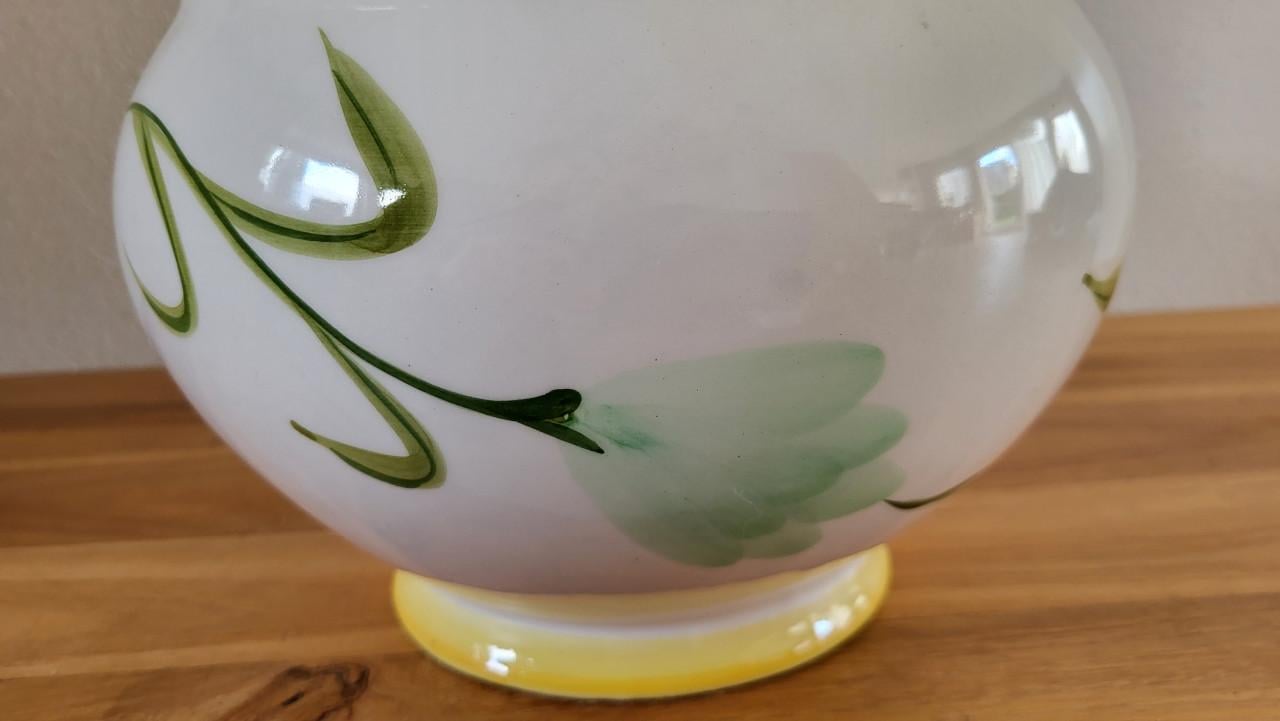 Bloempot handgeschilderd