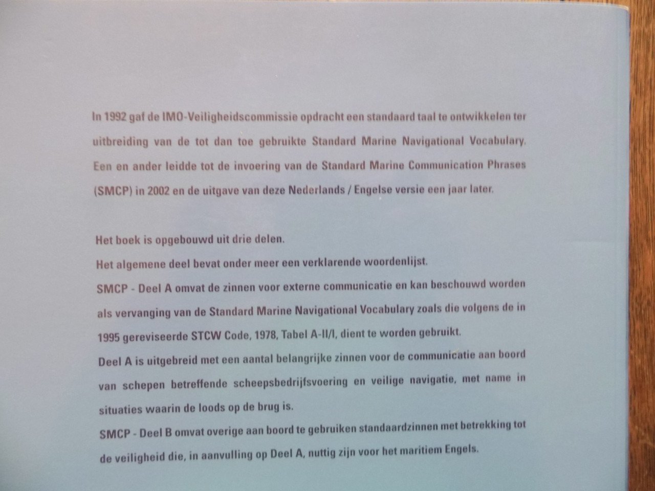 IMO Standard Marine Communication.