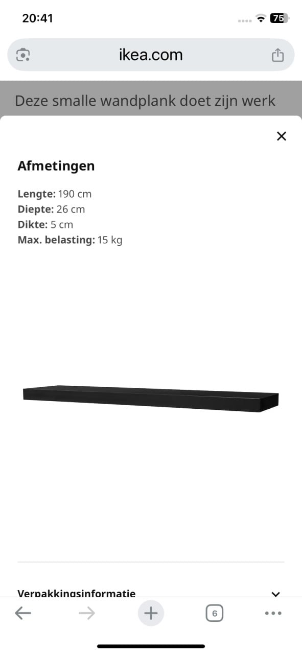 Wandplank