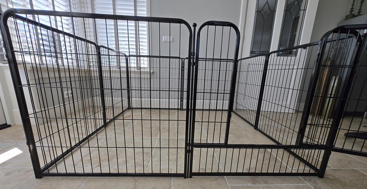 2 x XL Puppyren / Speelhok voor hond – zo goed als nieuw