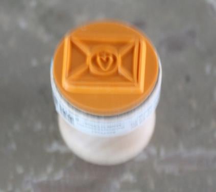 Nieuwe stempel met evenlop en hartje