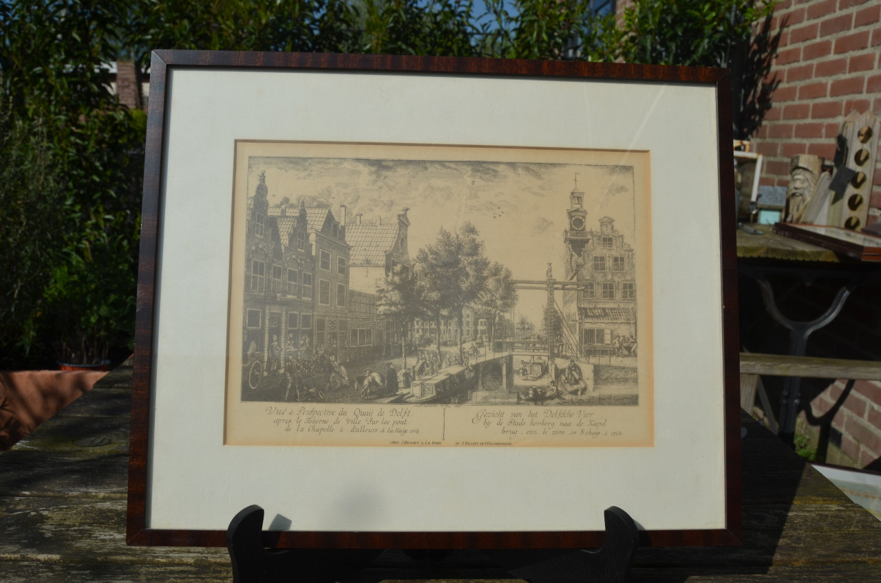 Gravure 't Spui Den Haag 1765