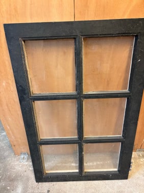 Te koop raam enkelglas met kruisroede 64x99 cm