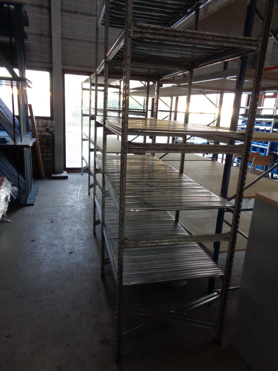 Gebruikte verzinkte magazijnstelling in diverse maten